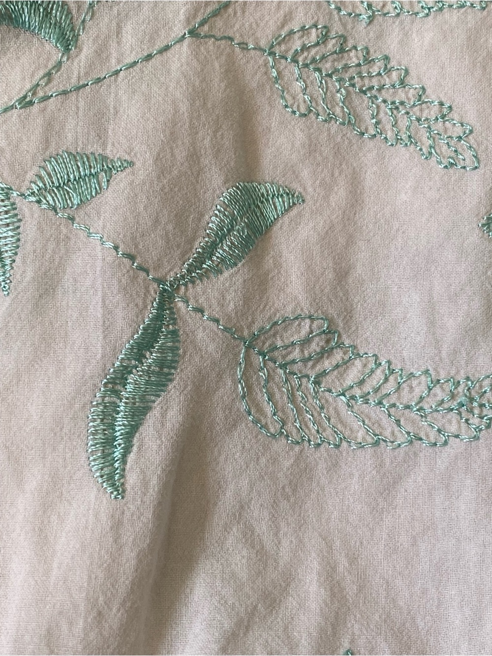 Eileen West Blue Floral Embroidered Maxi Nightgown - Button Front - Size S - Picture 11 of 14